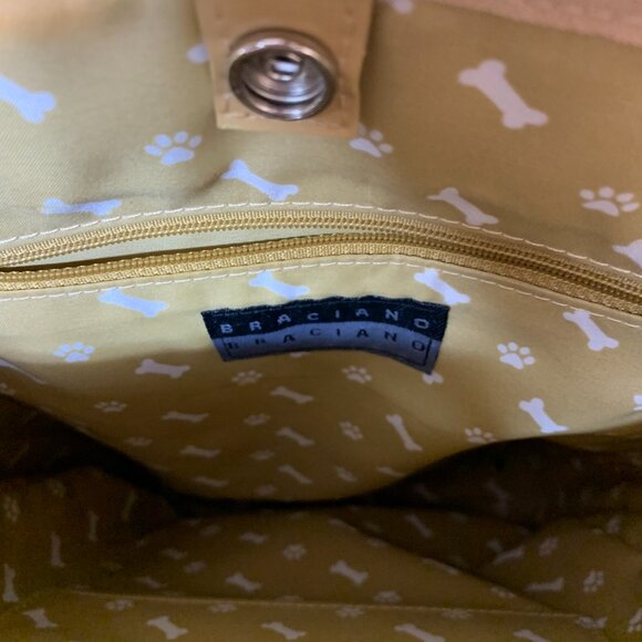 Vintage Braciano Rhinestone Bulldog Tote - Picture 5 of 9